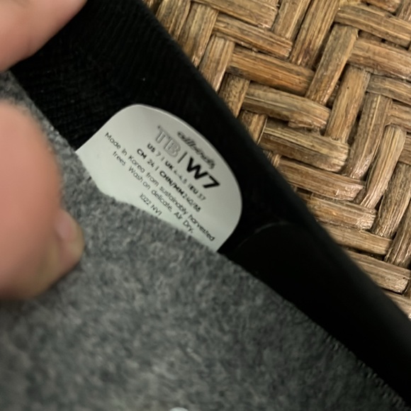 Allbirds Tree Breezer black knit ballet flats shoes sz 7 sustainable - Picture 8 of 9